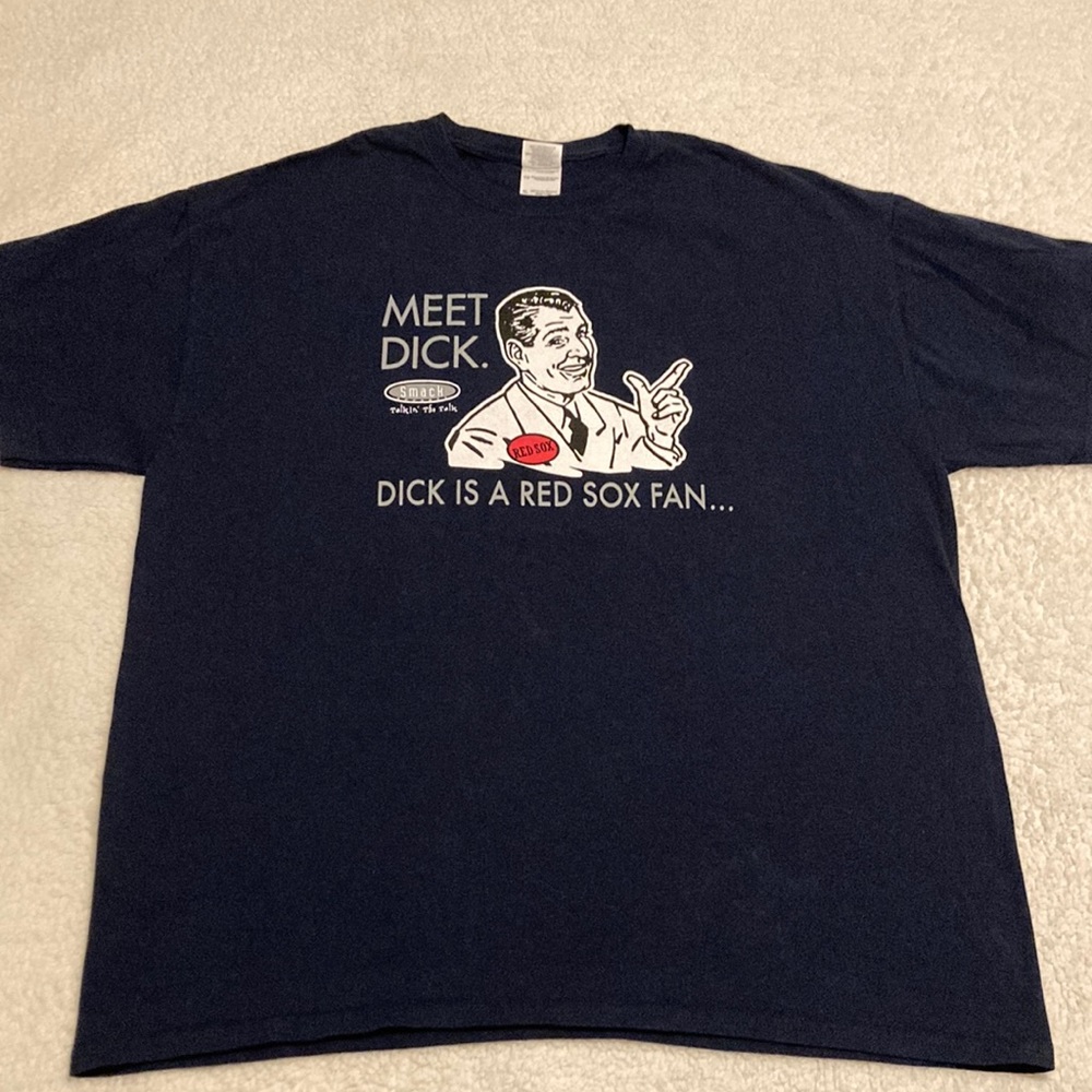 MLB Smack Apparel Anti-Boston Red Sox Meet Dick shirt Yankees Rays Size XL